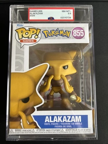 Alakazam Games Pokemon 855 Funko Pop! PSA 8.5 NM-MT+ 2025