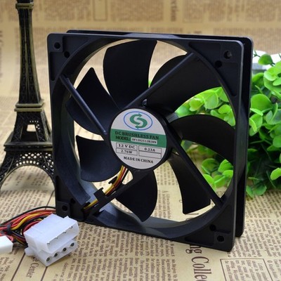 Pull back FD1202512B2HN 12025 12V 12CM chassis power fan mute fan *le