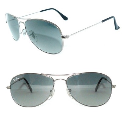 Ray Ban SONNENBRILLE GRAU SILBER BLAU COCKPIT 3362 003 59 BRILLE 3477 PILOT 8301