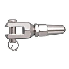 STAINLESS QUICK ATTACH JAW MECHANICAL SWAGE FITTING, 1/4", 316 SS
