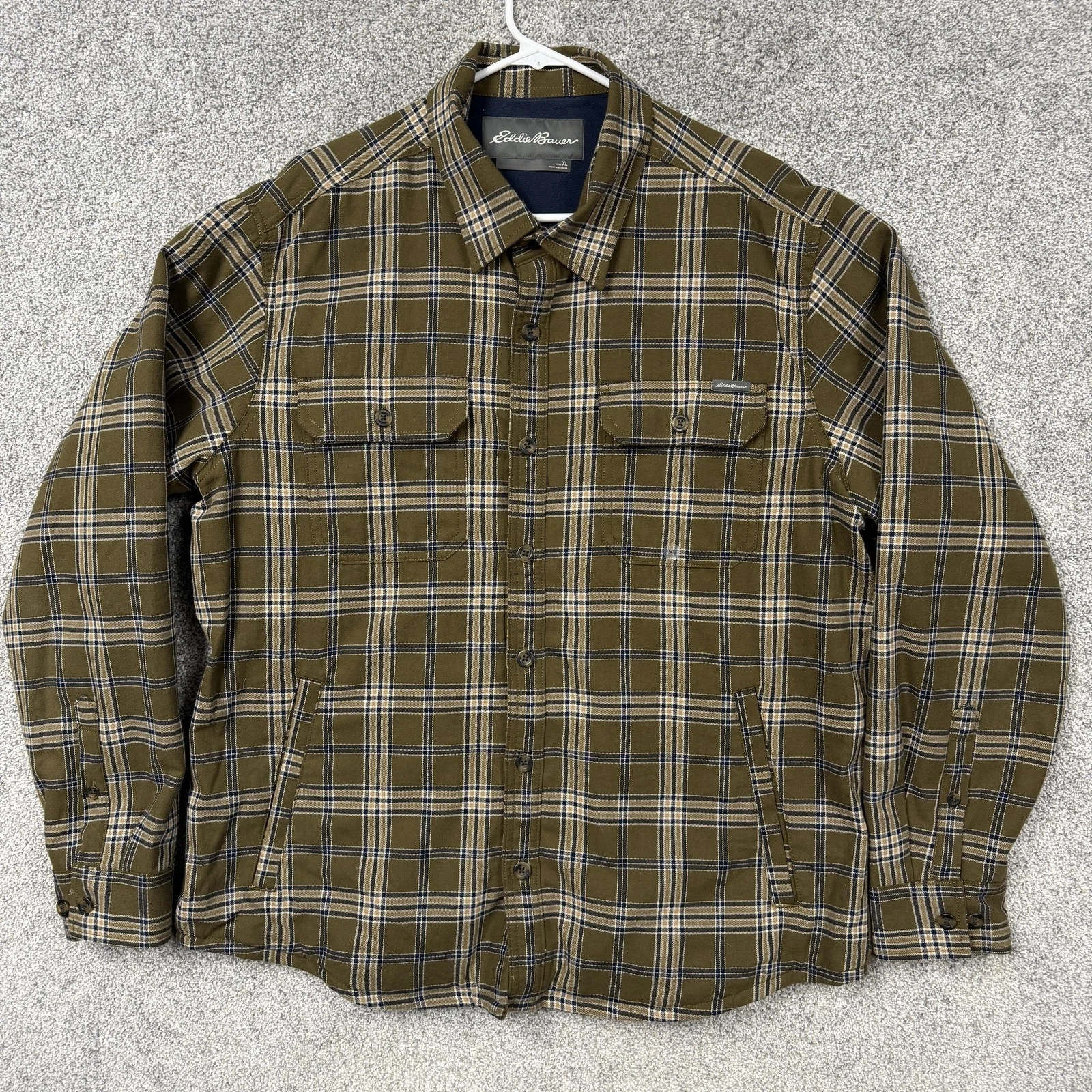 Eddie Bauer Jacket XL Plaid Flannel Lined Insulated Shacket Workwear Outdoors
Opens in a new window 