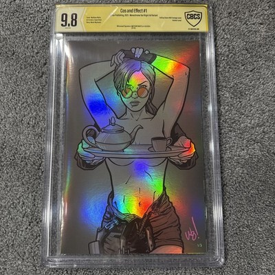 CBCS SS 9.8 Cos & Effect #1  Tea Virgin Foil Signed Matthew Waite - #1 of 5 Only