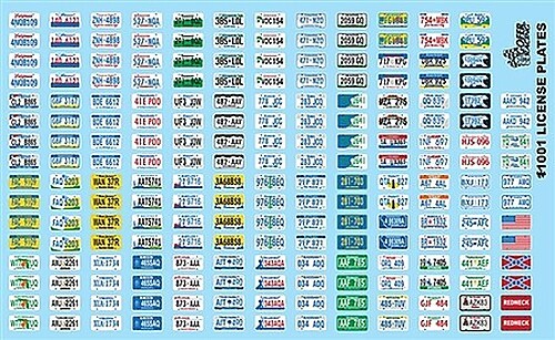 Gofer-Racing License Plates - Plastic Model Vehicle Decal - 1/24 Scale - #11001