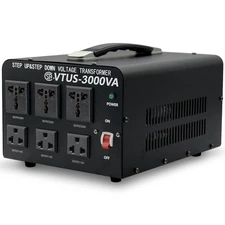 Voltage Transformer Converter 3000 Watt Step Up/Down Convert from 110-120 Vol...