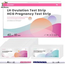 Benutzerfreundliche 40 Ovulationstest + 10 Schwangerschaftstest f&uuml;r Kinderwunsch