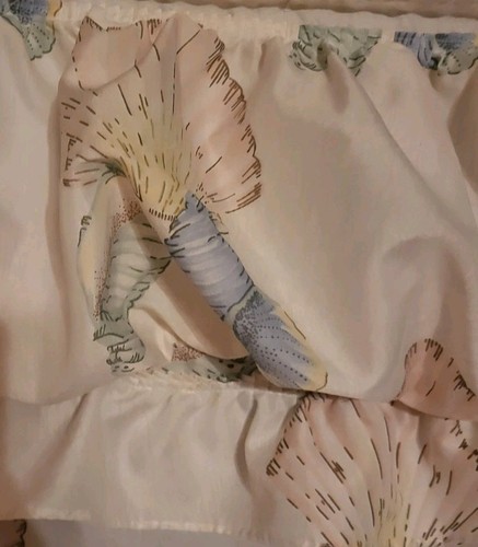 VTG JC Penney 2 layer seashell beach house chic fabric shower curtain sheels stn - Picture 2 of 4