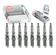 8 Pc NGK V-Power Spark Plugs Compatible with Chevrolet Silverado 1500 4.8L 5.3L