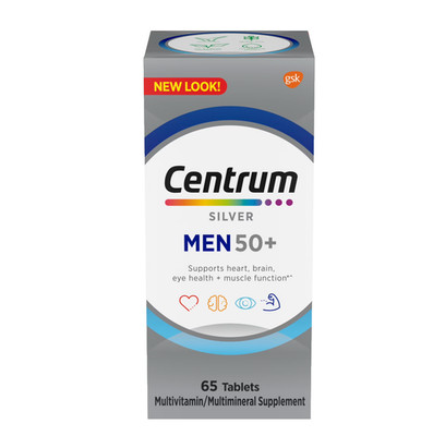 Centrum Silver Men 50+ Multivitamin Supplement 65 Tablets