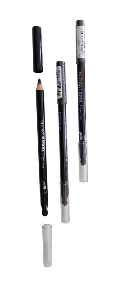 3 Stück P2 Intensive Khol Eyeliner 010 Dramatic Japan 451B Schwarz