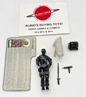 1985 Snake Eyes & Timber Wolf w/ Gray File Card Complete GI Joe Figure