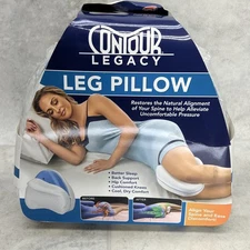 Contour Legacy Leg Pillow Reduce Pressure on Lower Back Knees Memory Foam- New!