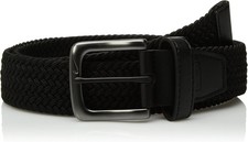 Nike Men's G-Flex Woven Stretch Golf Belt, Black, Medium - Black - Medium
