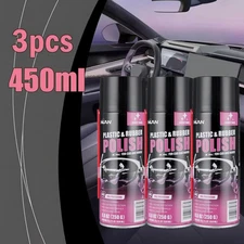 450ml 3X Car Interior Polish, Car Interior Detailer and Cleaner Quick Shine Safe