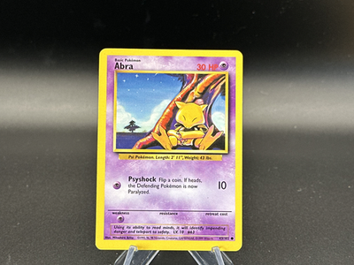 Abra - 43/102 Base Set - Pokmon TCG - 1999 | eBay