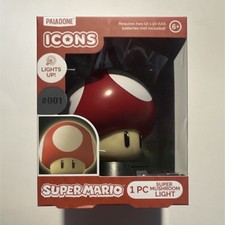 Paladone Super Mario Super Mushroom LED Night...