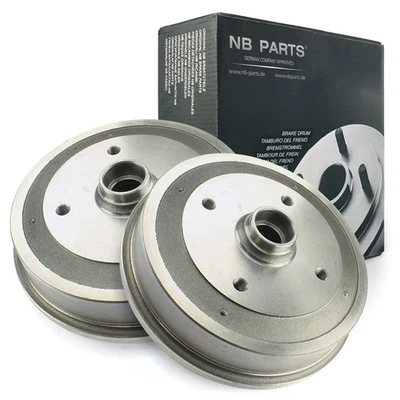 2X Tambour De Frein Avant Pour VW Coccinelle Cabriolet Karmann Ghia Coupé - Photo 1/2