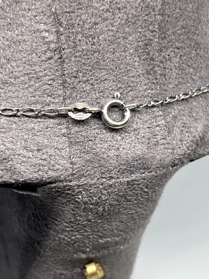 Collana In Argento E Perle Con Cammeo Sardonico - Angelo Con Chitarra - Immagine 4 di 4