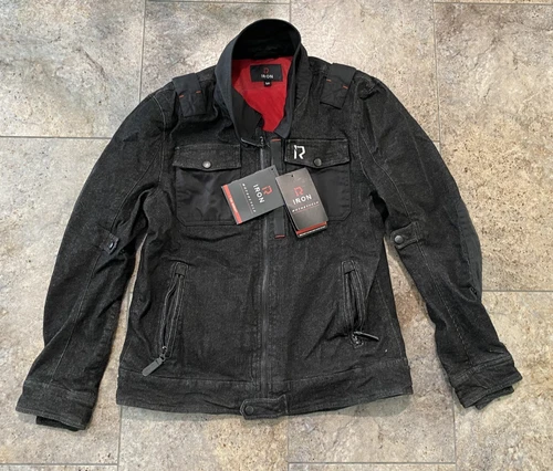 NWT RIDEIRON Classic Breathable Armored Motorcycle Denim Jacket Medium Nice! - product listing photo