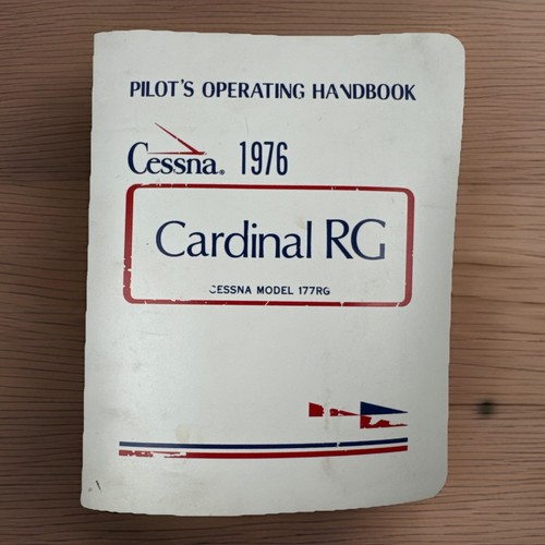 1976 Cessna 177RG Cardinal RG Pilot's Operating Handbook POH + Safety Supplement