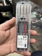 Uchida of America 4300-4E 4-Piece Le Pen Drawing Pen Set, 0.3 Point Size