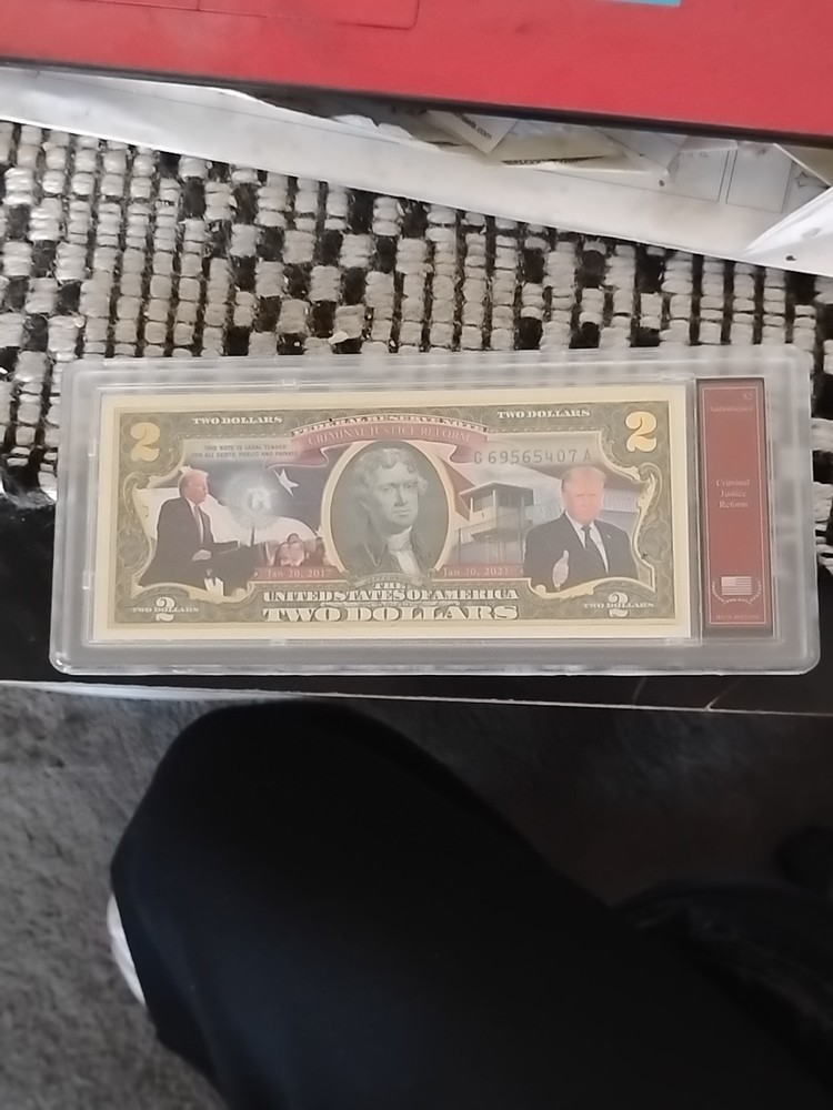 Trump Criminal Justice Reform Commemorative $2 Bill Collectible
