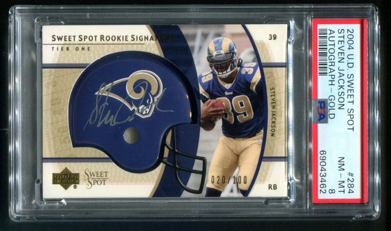 Steven Jackson Upper Deck Sweet Spot #284 Autograph-Gold