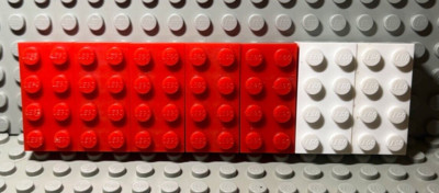 Lego alte Logo Steine, Konvolut 7 Cellulose Acetat Steine