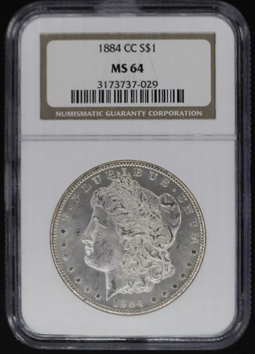 1884-CC $1 Morgan Dollar NGC MS64  (045PID)