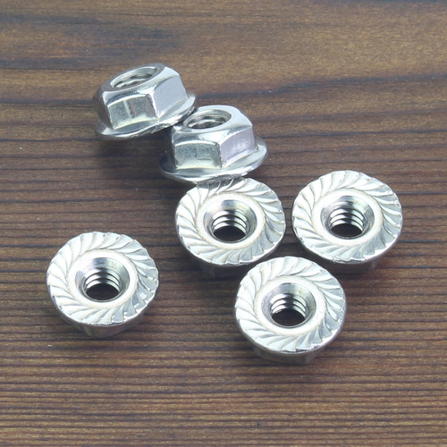 100 Stück #10-24 Flanschmuttern, gezahnter Flansch Sechskant Sicherungsmuttern Sortiment Set, 304 - Bild 4 von 12