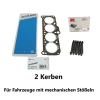 Zylinderkopfdichtung 2 Kerben+Schrauben FüR VW 1.6 D 1.6 TD 61-29025-50 06810338