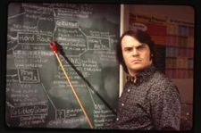 School of Rock Jack Black teaching class Original 35mm Transparency Stamped 2003