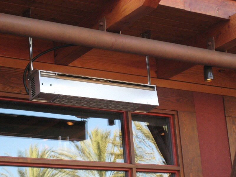 SUNPAK 34,000 BTU Stainless Steel Infrared Patio Heater, Model S34 S