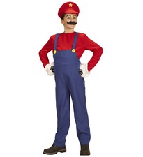 Super Klempner – Gr.  104-164cm Jungen Helden Kostüm
