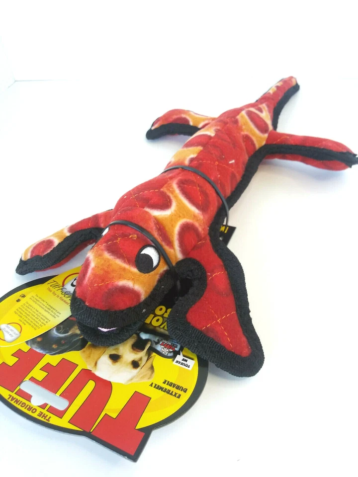 Juguete de felpa para perro Tuffy Desert Lizard M/L duradero suave chirriante tirador y agitador 17' Foto 4 de 4