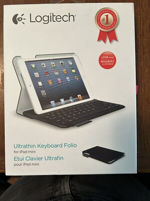 Logitech Wireless Ultrathin Keyboard Folio Case iPad Mini 1, 2 & 3 Carbon Black