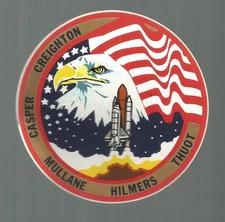 NASA SHUTTLE ATLANTIS STS-36 CREW PATCH SPACE DECAL STICKER 3 1/2"