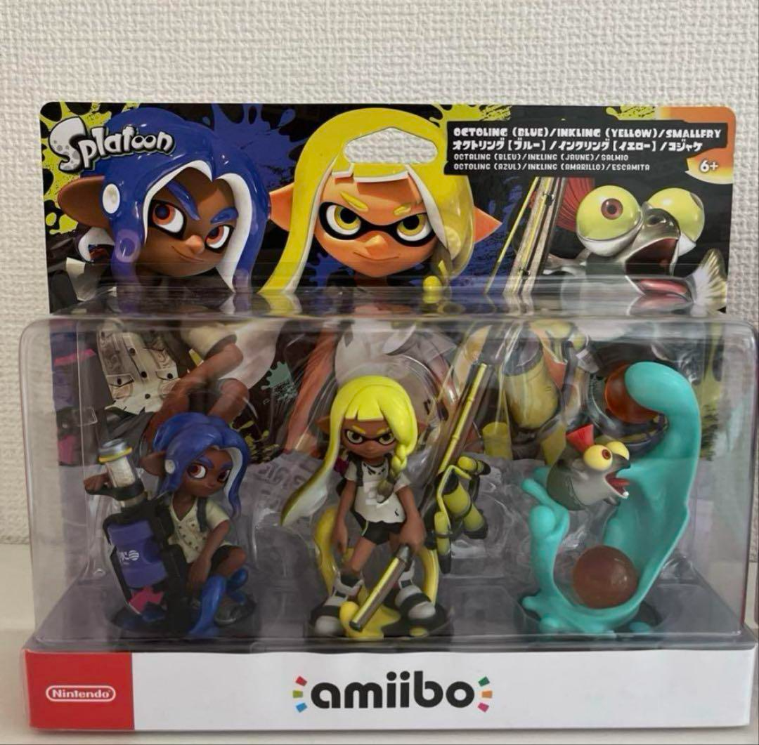 Nintendo amiibo Splatoon Triple Set Inkling Yellow/Octoling Blue