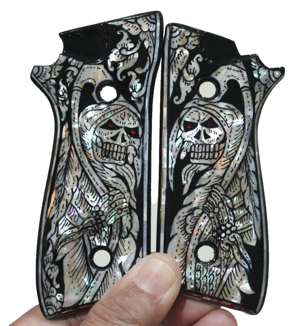 TAURUS PT 92, 99, 100, 101, 917 GRIPS FULL SIZE DECOCKER BLACK