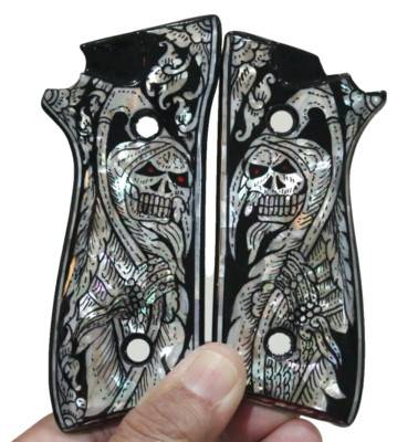 TAURUS PT 92, 99, 100, 101, 917 GRIPS FULL SIZE DECOCKER BLACK