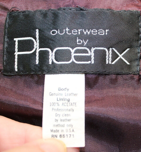 Vintage Red Fringe Suede Leather Jacket Outerwear by Phoenix Batwing no siz READ - Picture 17 of 22