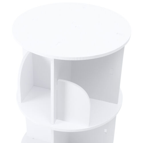 4 Tiers 360° Rotating Bookshelf Bookshelf Organizer Floor Standing Storage Shelf - Picture 11 of 14