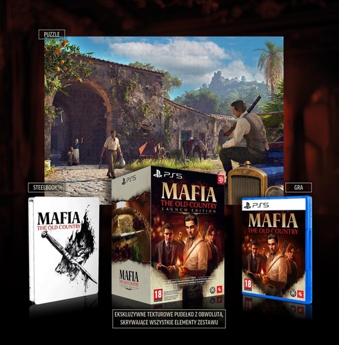 Mafia - The Old Country, Launch Edition, Puzzle und Steelbook Edition, PS5