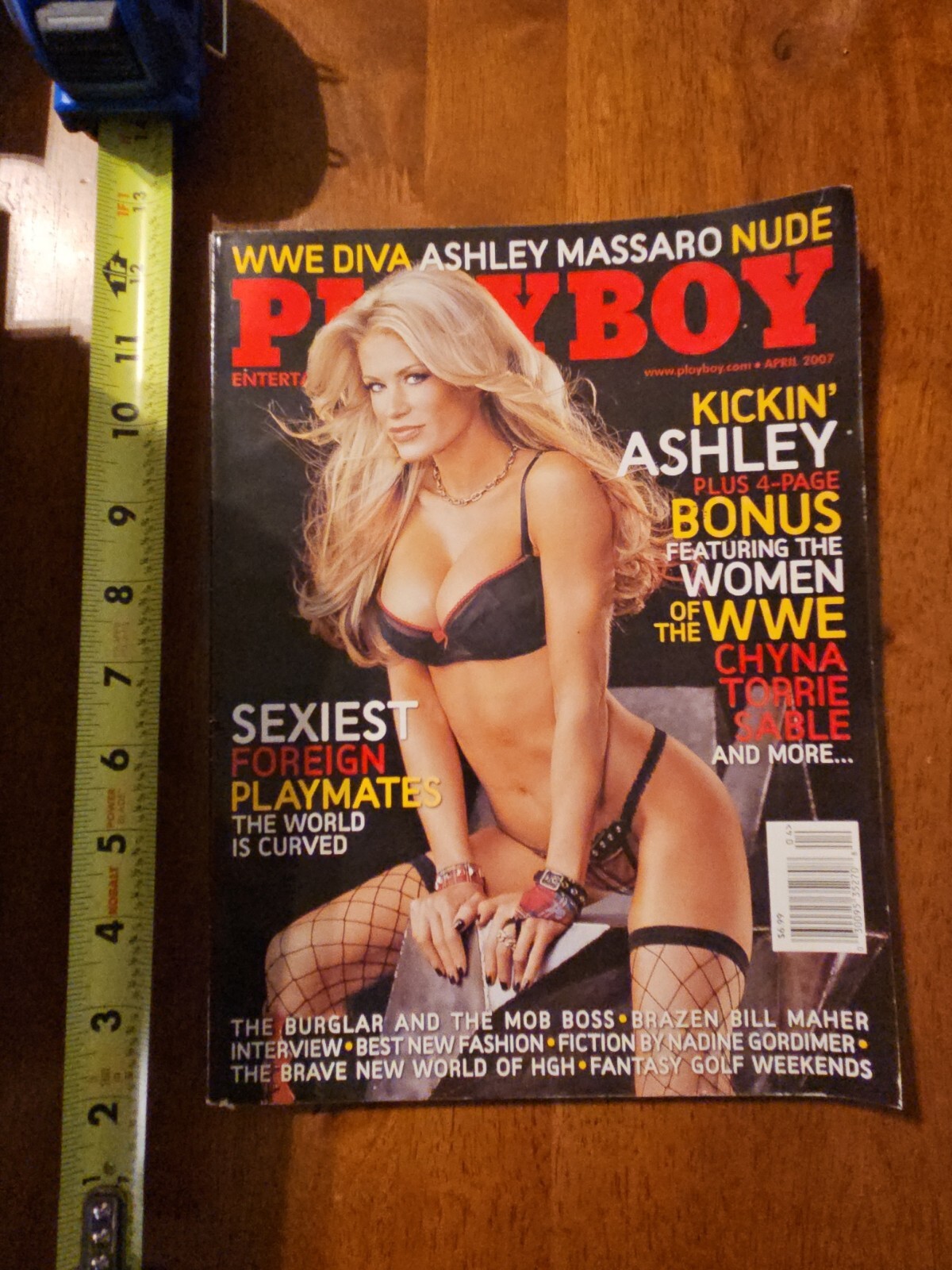 APRIL 2007 PLAYBOY MAGAZINE ASHLEY WWE WWF eBay