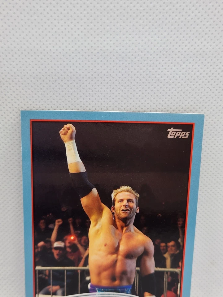 2012 Topps WWE Raw #19 Zack Ryder Blue Parallel Border Wrestling Trading Card NM - Image 2 of 4