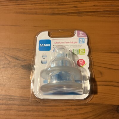 Baby Bottle Nipples Mam Nipple Medium Flow Brand New MAM Bottle