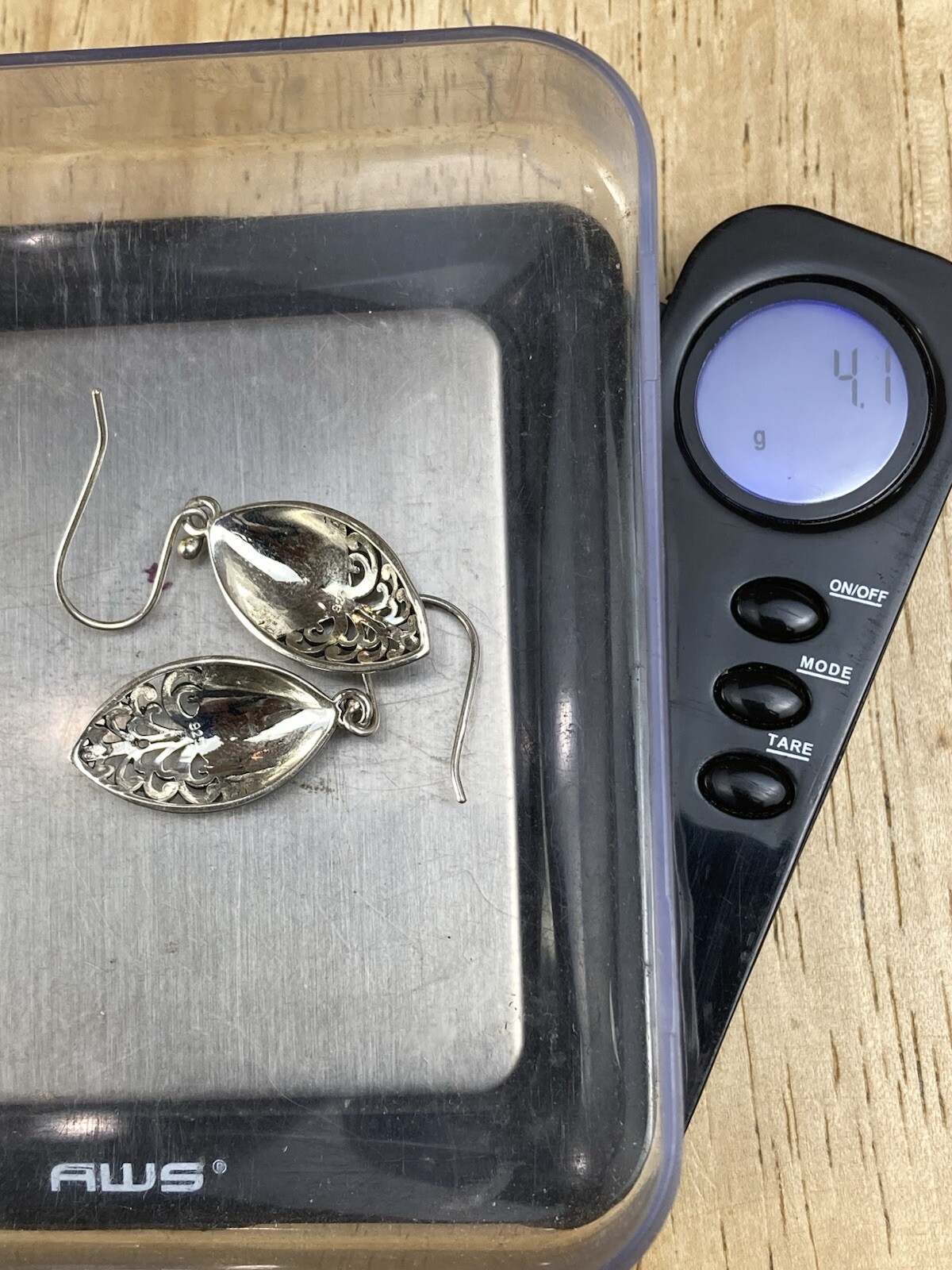 Sterling 925 Solid Silver Drop/Dangle Leaf  Earri… - image 12