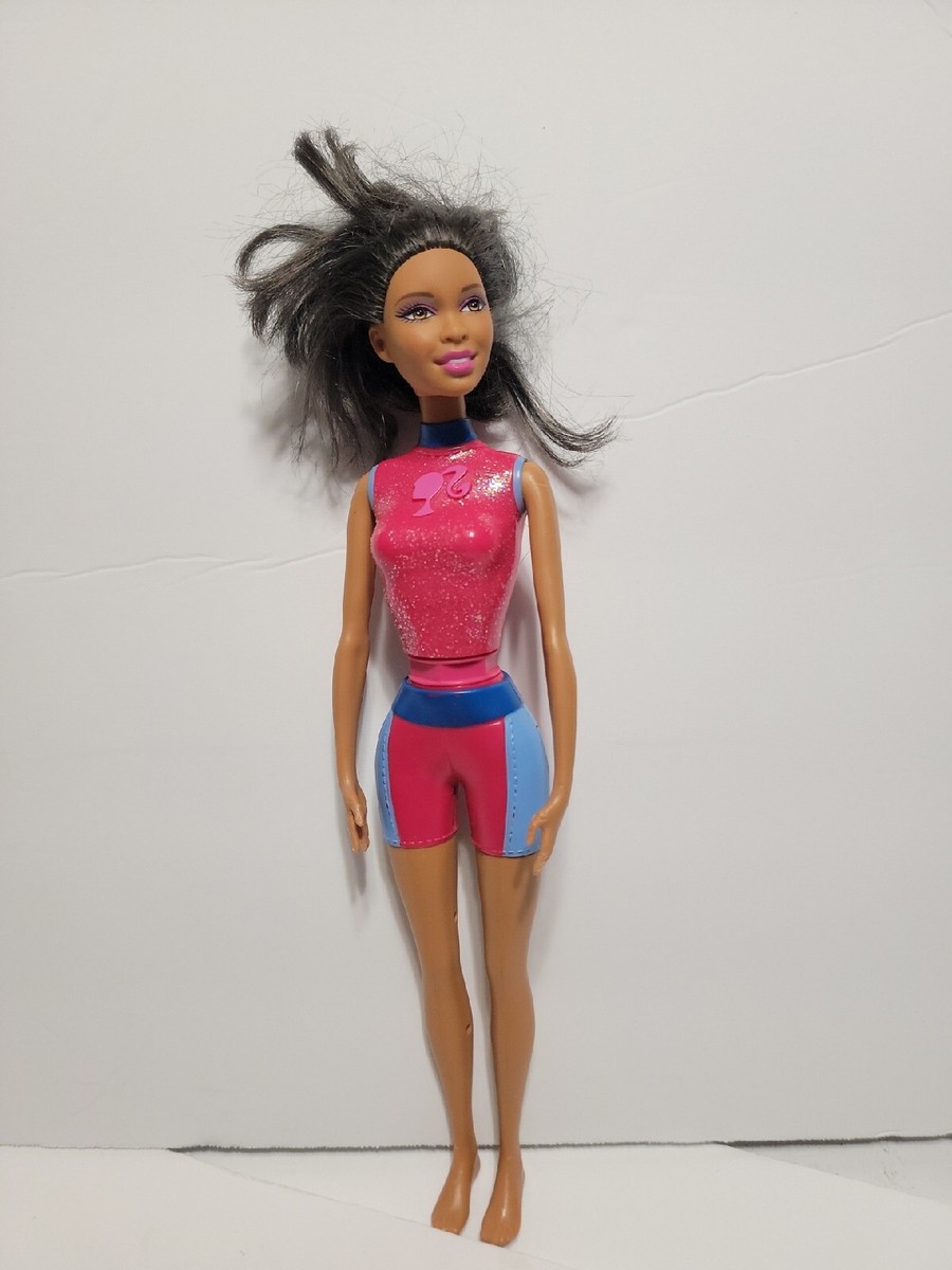 Mattel African American Barbie Spin Splash Dolphin Trainer Doll