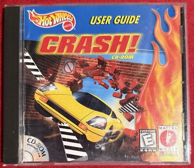Hot Wheels CRASH CD-ROM Windows PC Game/Special Edition Car 1999 Mattel COMPLETE