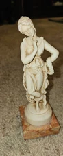 Vintage Persephone Goddess Underworld Greek Travel Vacation Souvenir Statue 7¼"