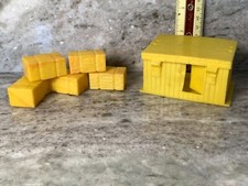 Vintage Auburn Farm Play Set Accessories Chicken Coupe 5 Bales Of Hay Set L